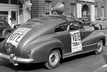 1926 get out the vote car